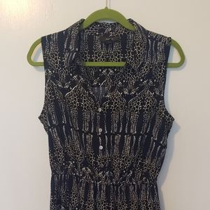 Zebra pattern dress